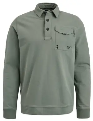 PME Legend Long sleeve polo cotton sweat PPS2309809
