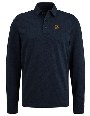 PME Legend Long sleeve polo Jacquard jersey PPS2309810