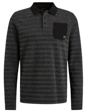 PME Legend Long sleeve polo jacquard pique PPS2310819