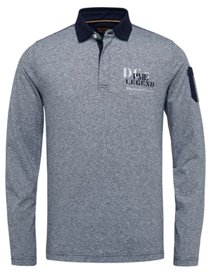 PME Legend Long sleeve polo yarn dyed fine st PPS2208800