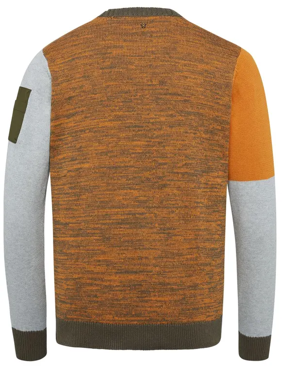 PME Legend Long sleeve r-neck Colorblock mixe PKW2209329