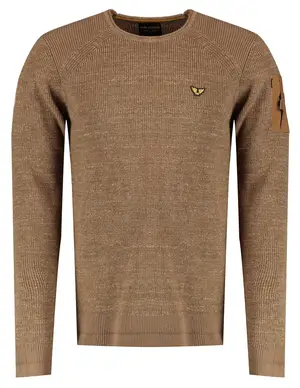 PME Legend Long sleeve r-neck cotton rib PKW2208301