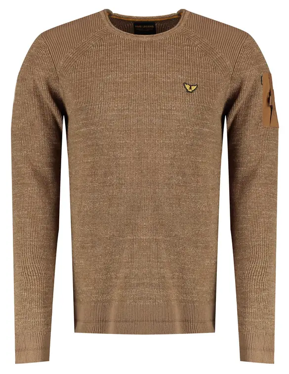 PME Legend Long sleeve r-neck cotton rib PKW2208301