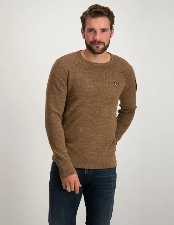 PME Legend Long sleeve r-neck cotton rib PKW2208301