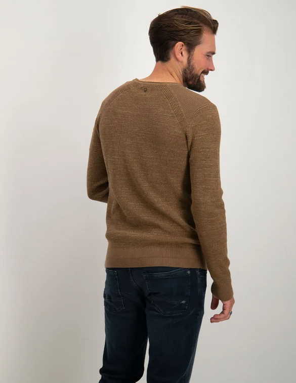 PME Legend Long sleeve r-neck cotton rib PKW2208301