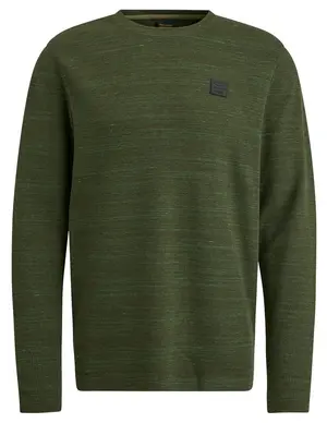 PME Legend Long sleeve r-neck waffel melange PTS2408561