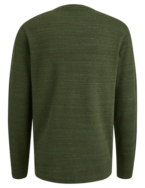PME Legend Long sleeve r-neck waffel melange PTS2408561