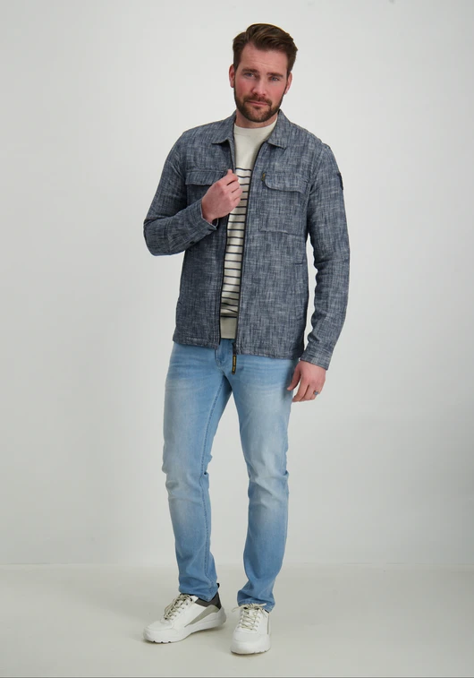 PME Legend Long Sleeve Shirt 2 tone Slub PSI2502228
