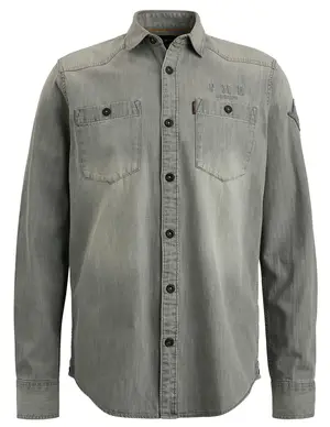 PME Legend Long Sleeve Shirt Ctn Indigo Grey PSI2302210