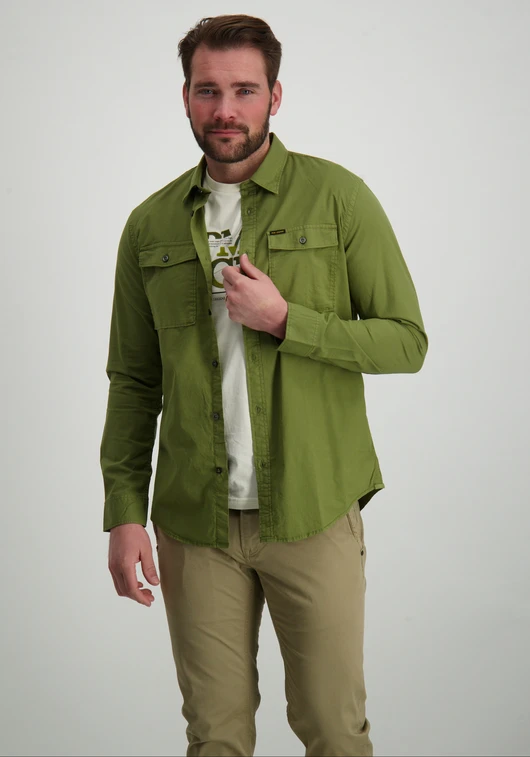 PME Legend Long Sleeve Shirt Light Gd Poplin PSI2502204
