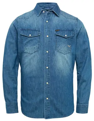 PME Legend Long Sleeve Shirt SUMMER LIGHT BLU PSD2302217