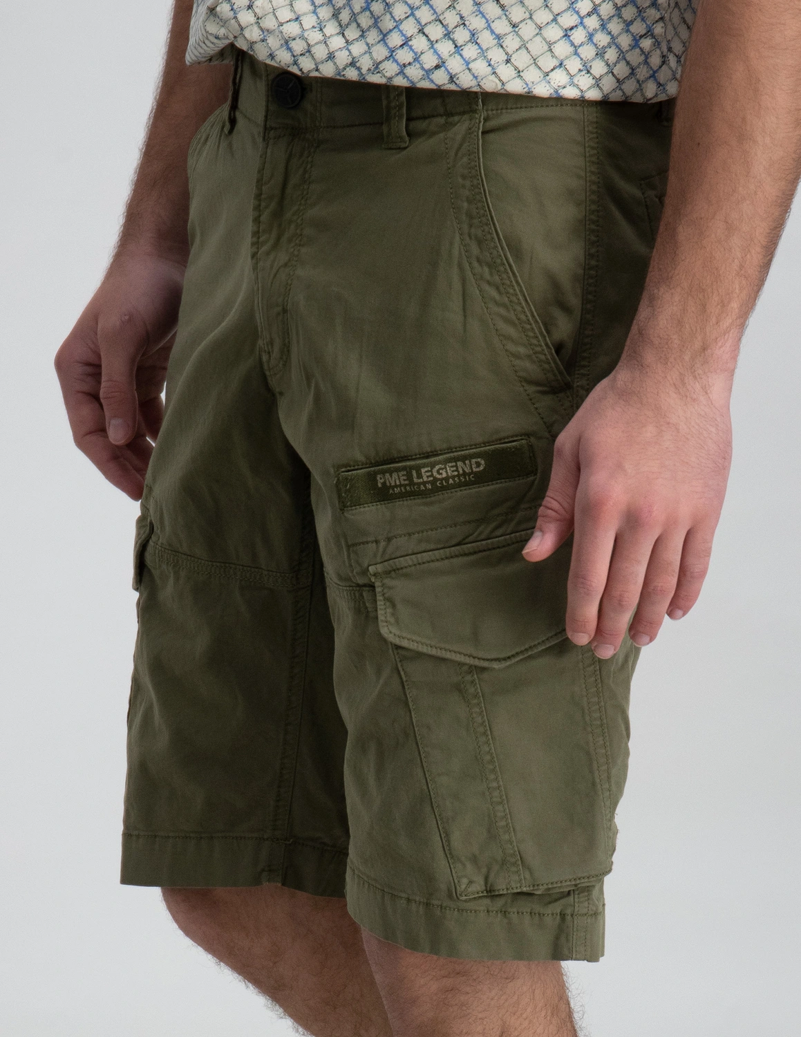 skelet Hick gedragen PME Legend NORDROP CARGO SHORTS STRETCH TWILL PSH2304660 groen kopen bij  The Stone