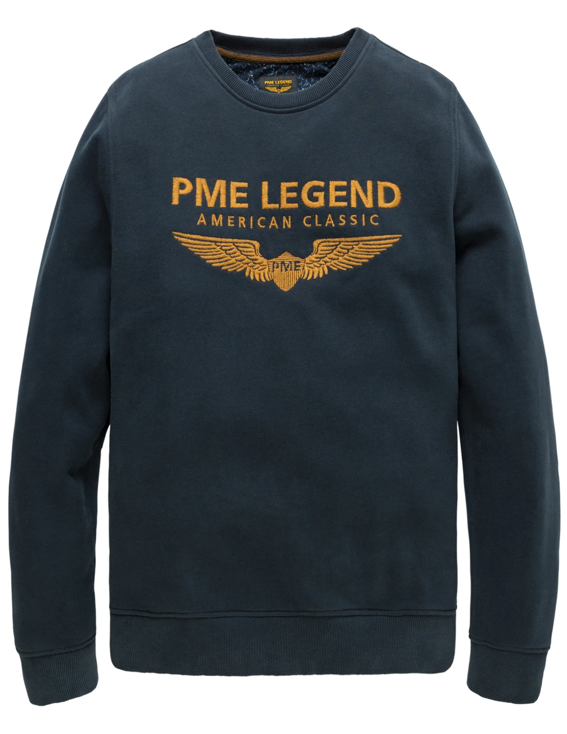 Verlaten Regan Guggenheim Museum PME Legend R-neck Crewneck heavy sweat PSW215436 blauw kopen bij The Stone