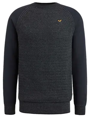 PME Legend R-neck knit sweat combination PKW2309323