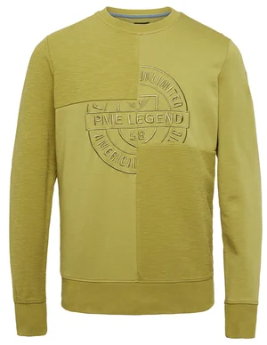 PME Legend R-neck slub-look jacquard sweat PSW2210451