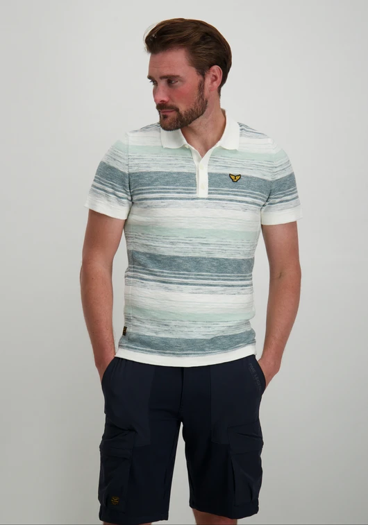 PME Legend Short sleeve polo Cotton slub grad PPSS2403866