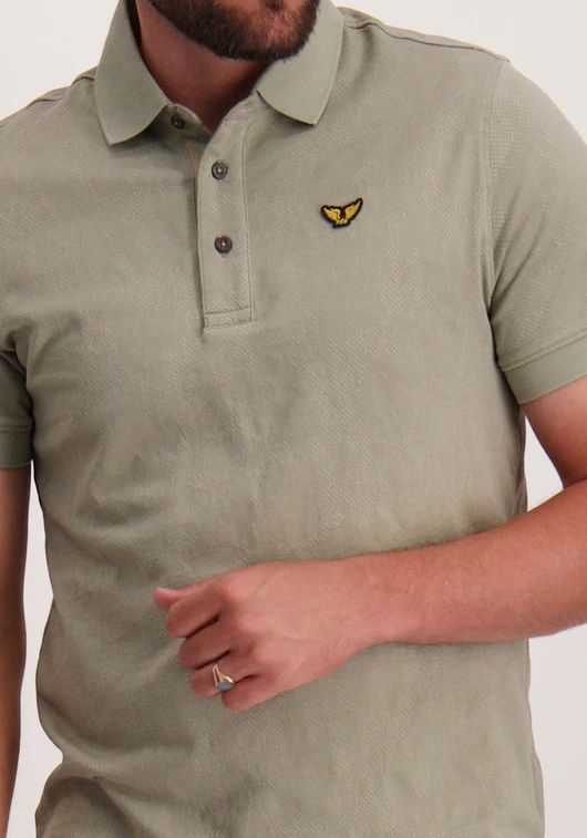 PME Legend Short sleeve polo fine pique aop PPSS2505860