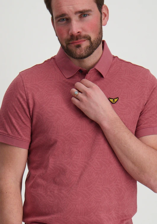PME Legend Short sleeve polo Jacquard jersey PPSS2503883