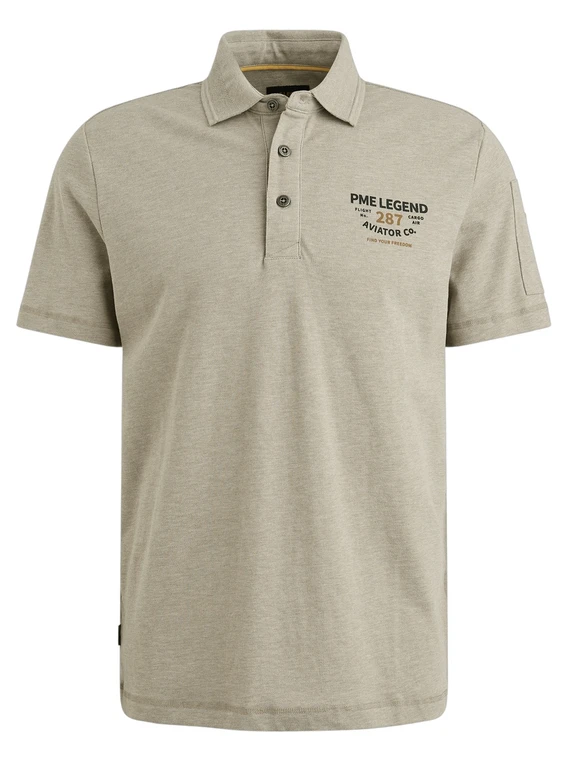 PME Legend Short sleeve polo pique melange PPSS2506889