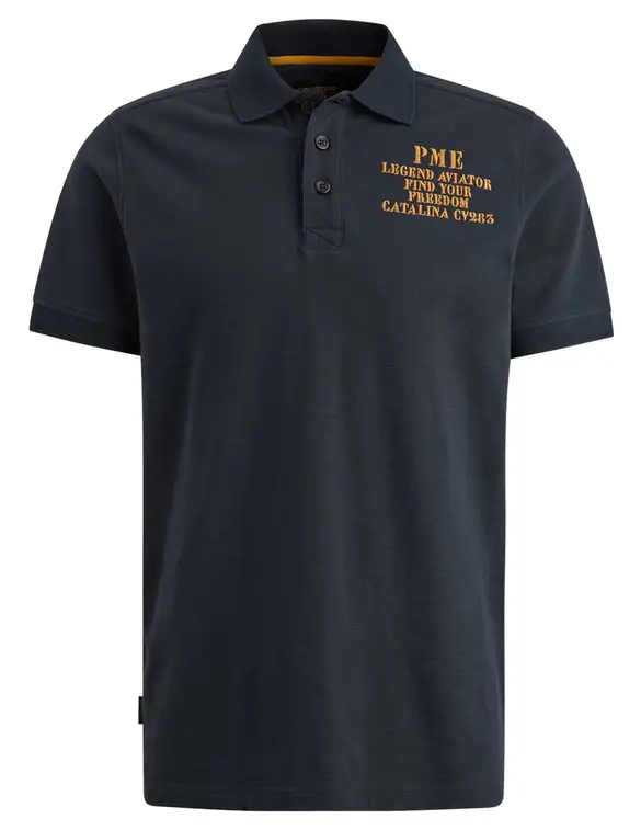 PME Legend Short sleeve polo Pique slub PPSS2406887