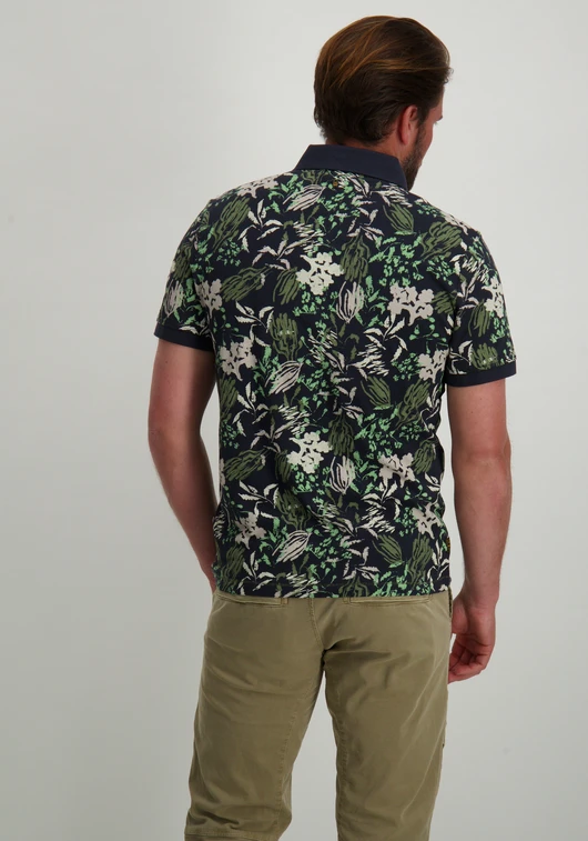 PME Legend Short sleeve polo printed fine piq PPSS2504879