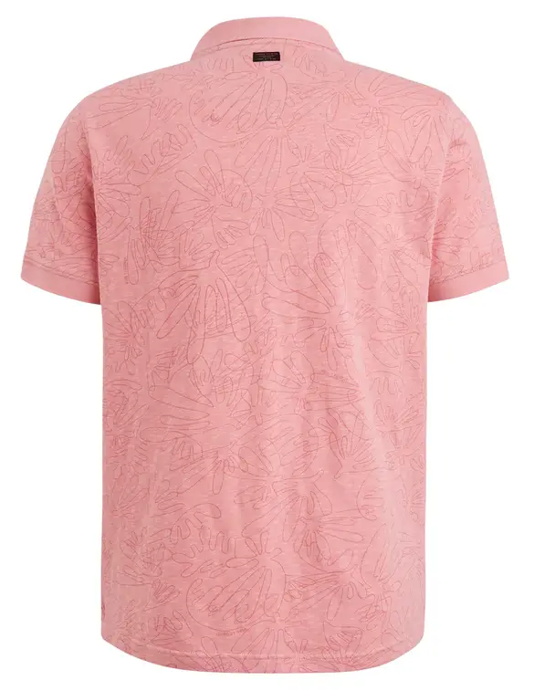 PME Legend Short sleeve polo Slub jersey prin PPSS2405871