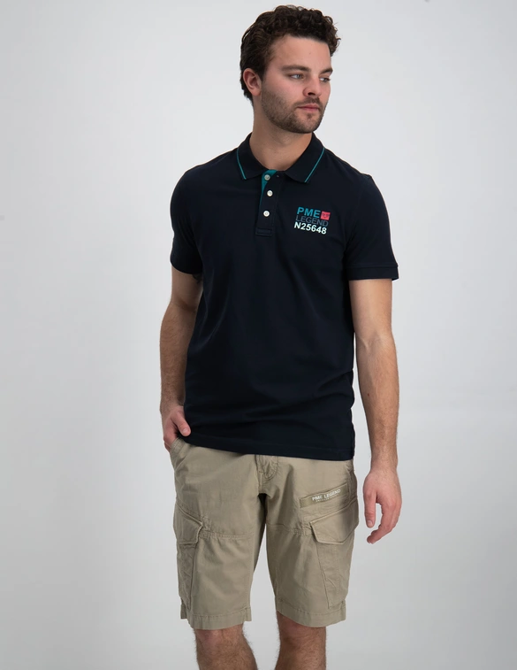 PME Legend Short sleeve polo Stretch pique pa PPSS2304867