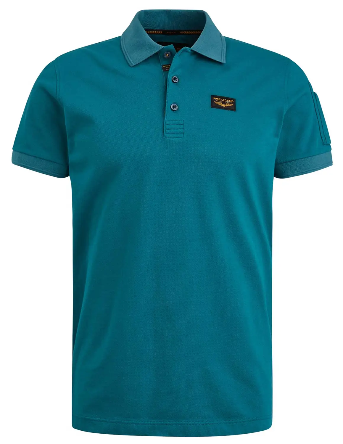 PME Legend Short sleeve polo Trackway polo PPSS2305898 petrol
