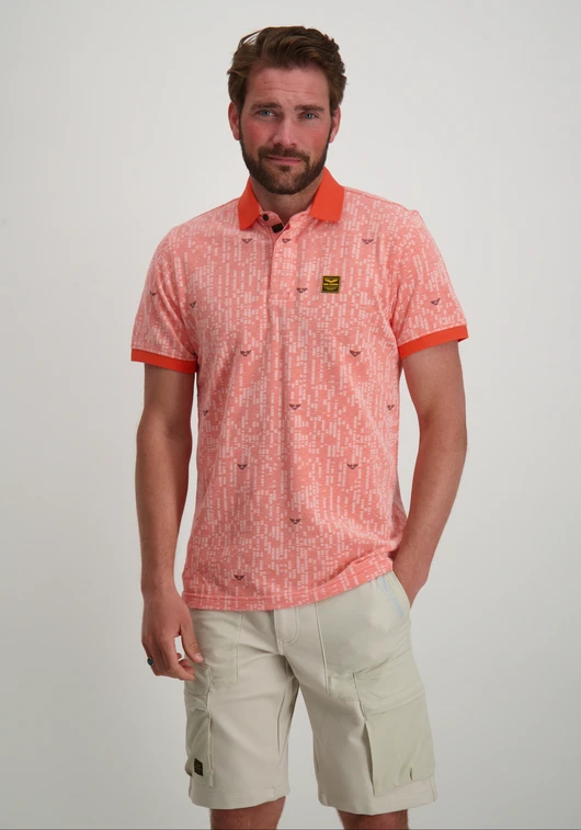 PME Legend Short sleeve polo Two tone pique p PPSS2404851