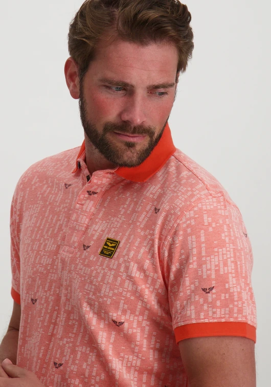 PME Legend Short sleeve polo Two tone pique p PPSS2404851