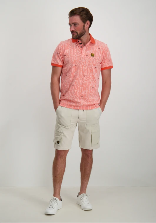 PME Legend Short sleeve polo Two tone pique p PPSS2404851