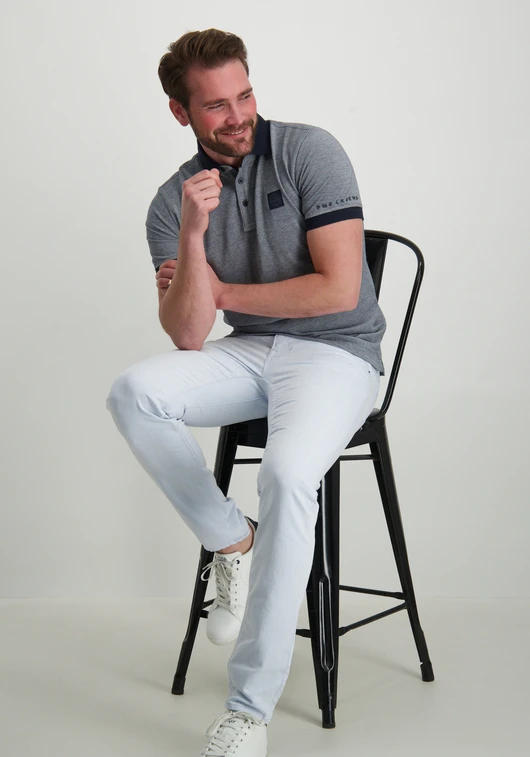 PME Legend Short sleeve polo two tone pique PPSS2503858