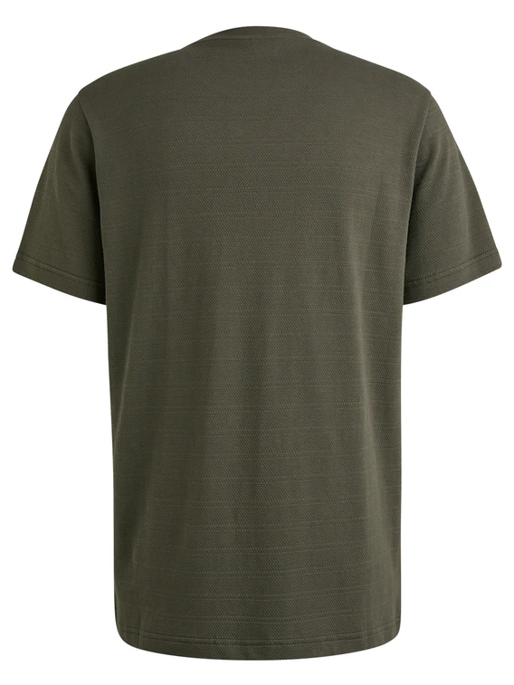 PME Legend Short sleeve r-neck jacquard strip PTSS2502563