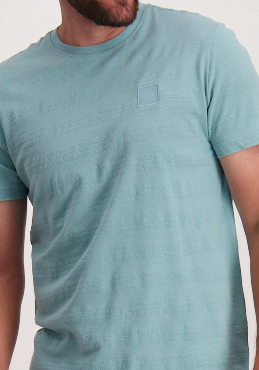 PME Legend Short sleeve r-neck jacquard strip PTSS2505573