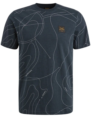PME Legend Short sleeve r-neck slub jersey pa PTSS2502561