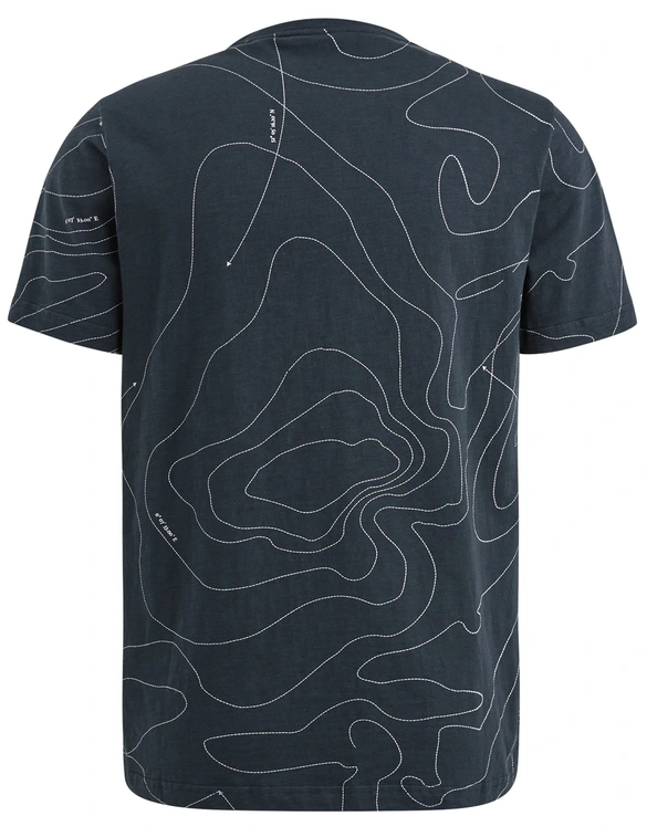 PME Legend Short sleeve r-neck slub jersey pa PTSS2502561