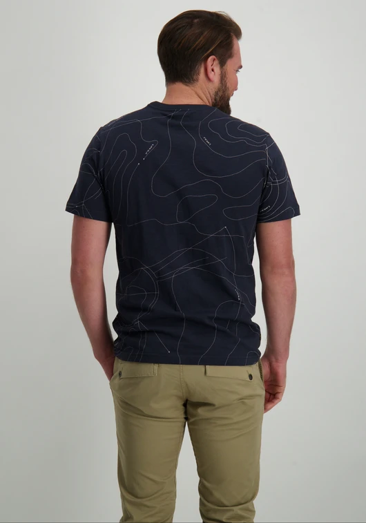 PME Legend Short sleeve r-neck slub jersey pa PTSS2502561