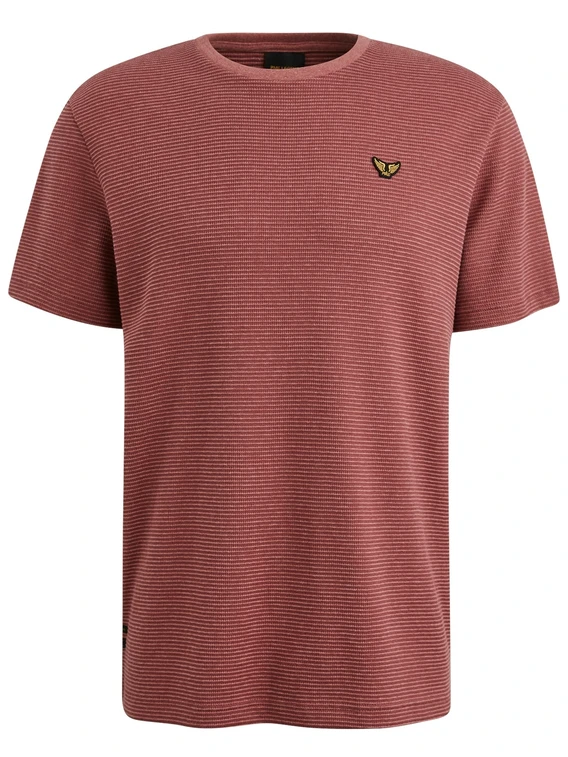 PME Legend Short sleeve r-neck textured strip PTSS2503566