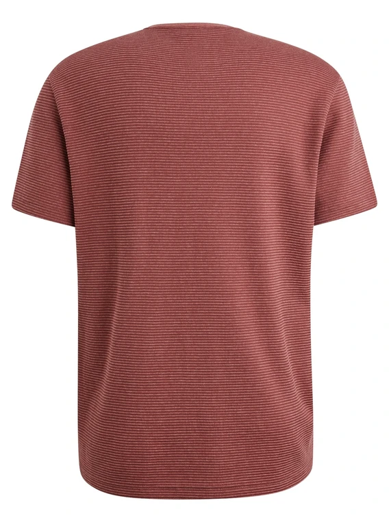 PME Legend Short sleeve r-neck textured strip PTSS2503566