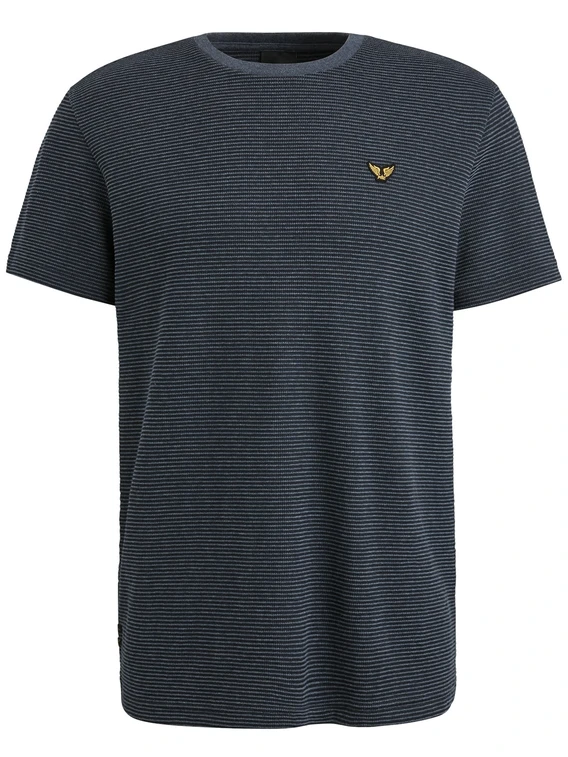 PME Legend Short sleeve r-neck textured strip PTSS2503566