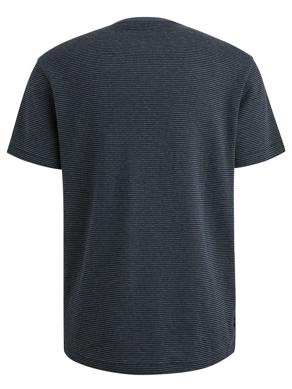 PME Legend Short sleeve r-neck textured strip PTSS2503566
