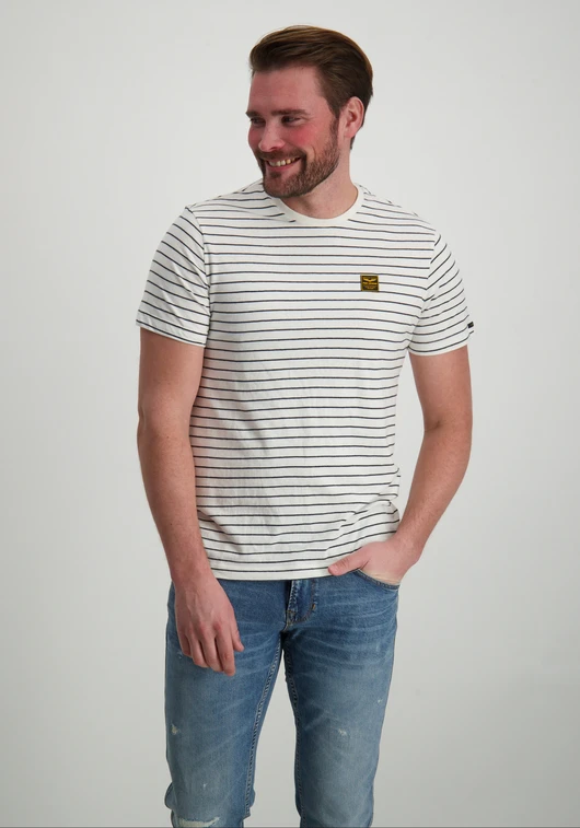PME Legend Short sleeve r-neck yd melange str PTSS2502556