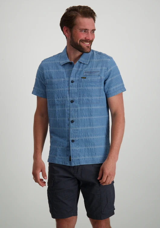 PME Legend Short Sleeve Shirt Chambray Dobby PSIS2404218