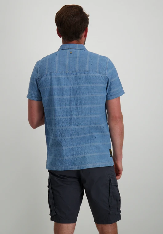 PME Legend Short Sleeve Shirt Chambray Dobby PSIS2404218