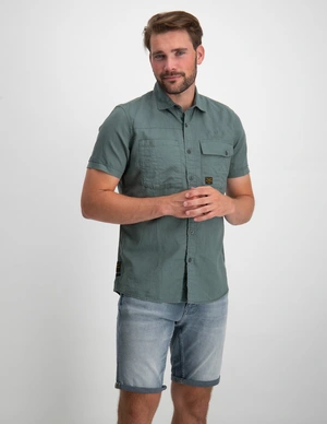 PME Legend Short Sleeve Shirt Ctn Linen Cargo PSIS2305227