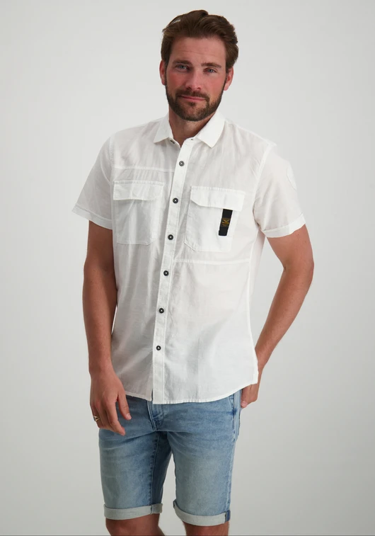PME Legend Short Sleeve Shirt Ctn/linen PSIS2405226