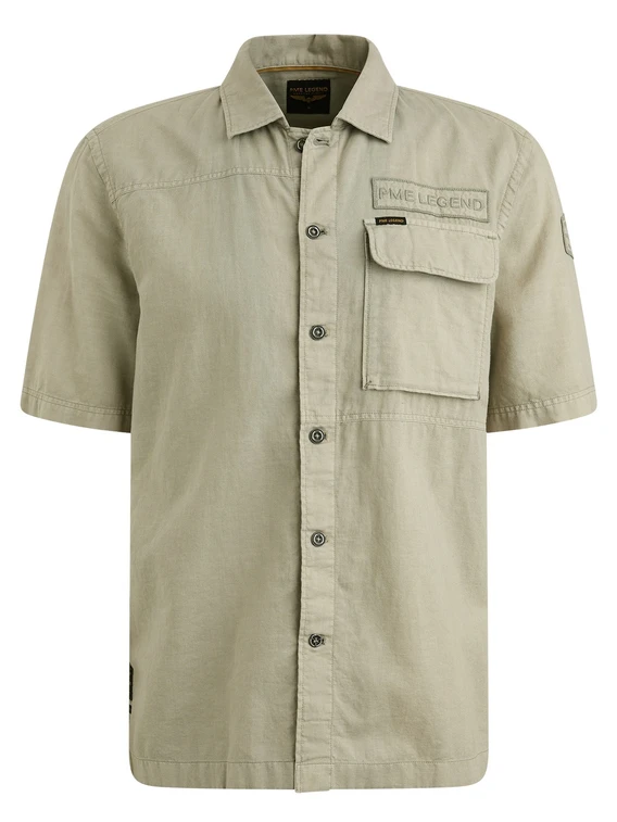 PME Legend Short Sleeve Shirt Ctn linen PSIS2505230