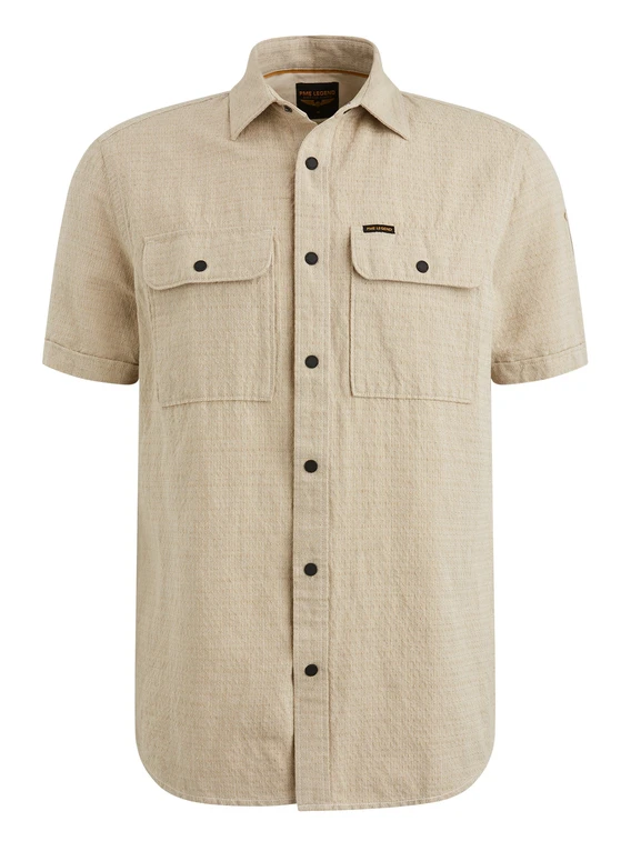 PME Legend Short Sleeve Shirt Linen dobby PSIS2504220