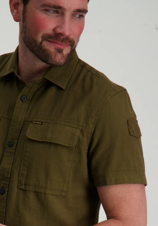 PME Legend Short Sleeve Shirt Slub Cotton PSIS2503242