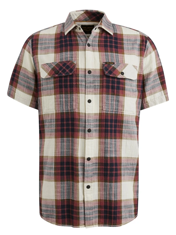 PME Legend Short Sleeve Shirt Y/D Slub Herrin PSIS2503234